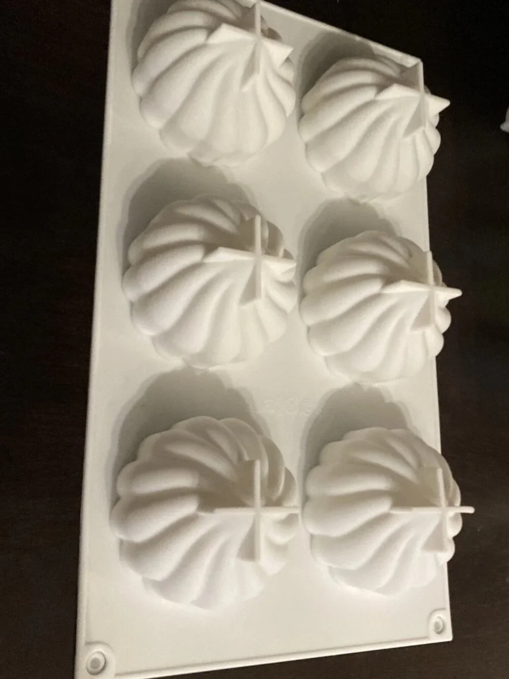 2 Silicone Form Pastry Moulds Pear and Whirlwind